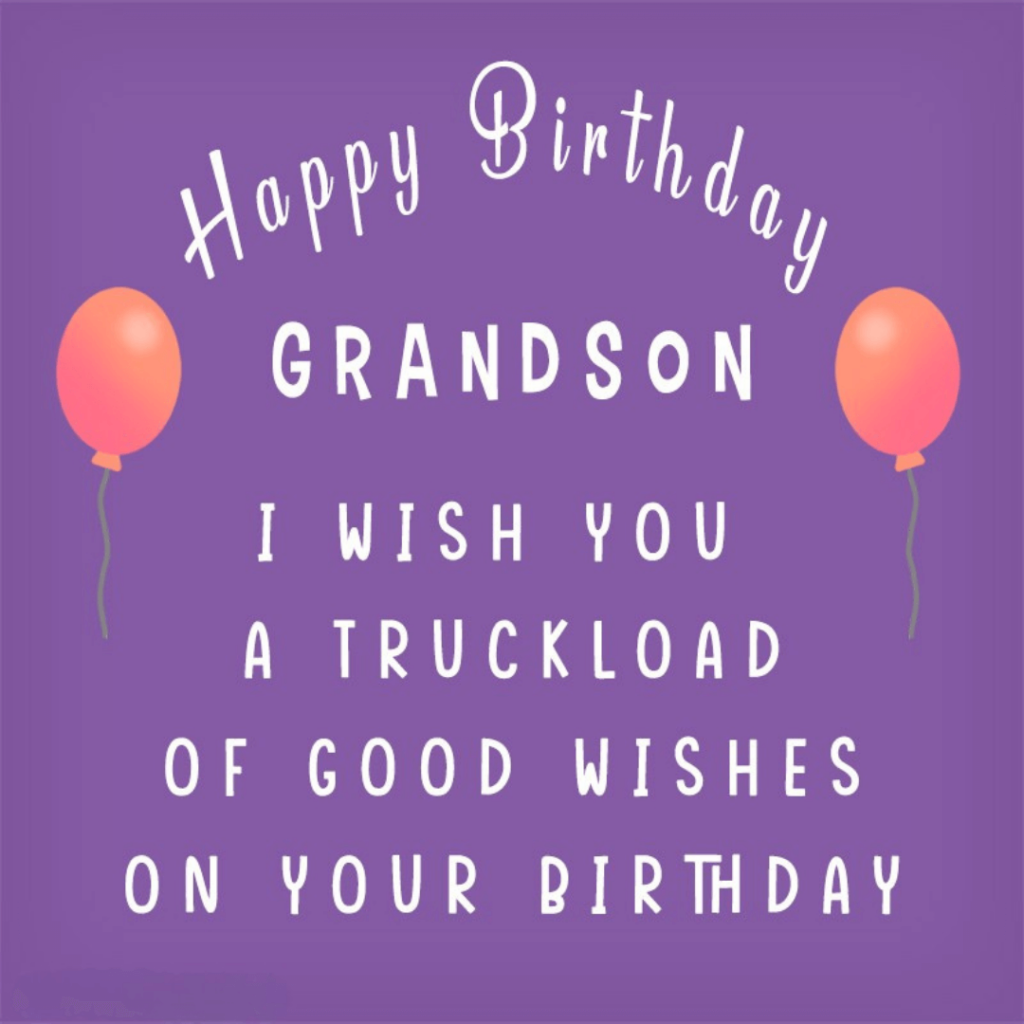 Happy Birthday Messages and SMS for Grandson