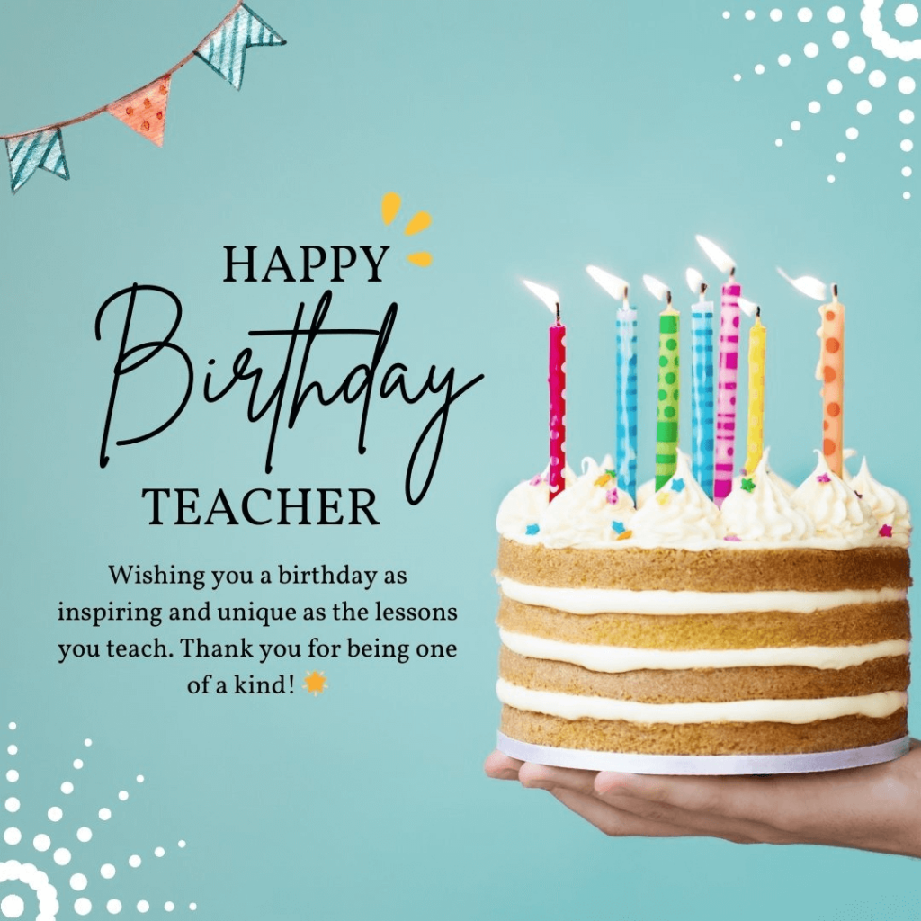 Happy Birthday Messages for Favorite Class Teacher