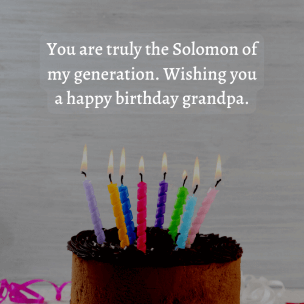 Happy Birthday Status for Grandfather