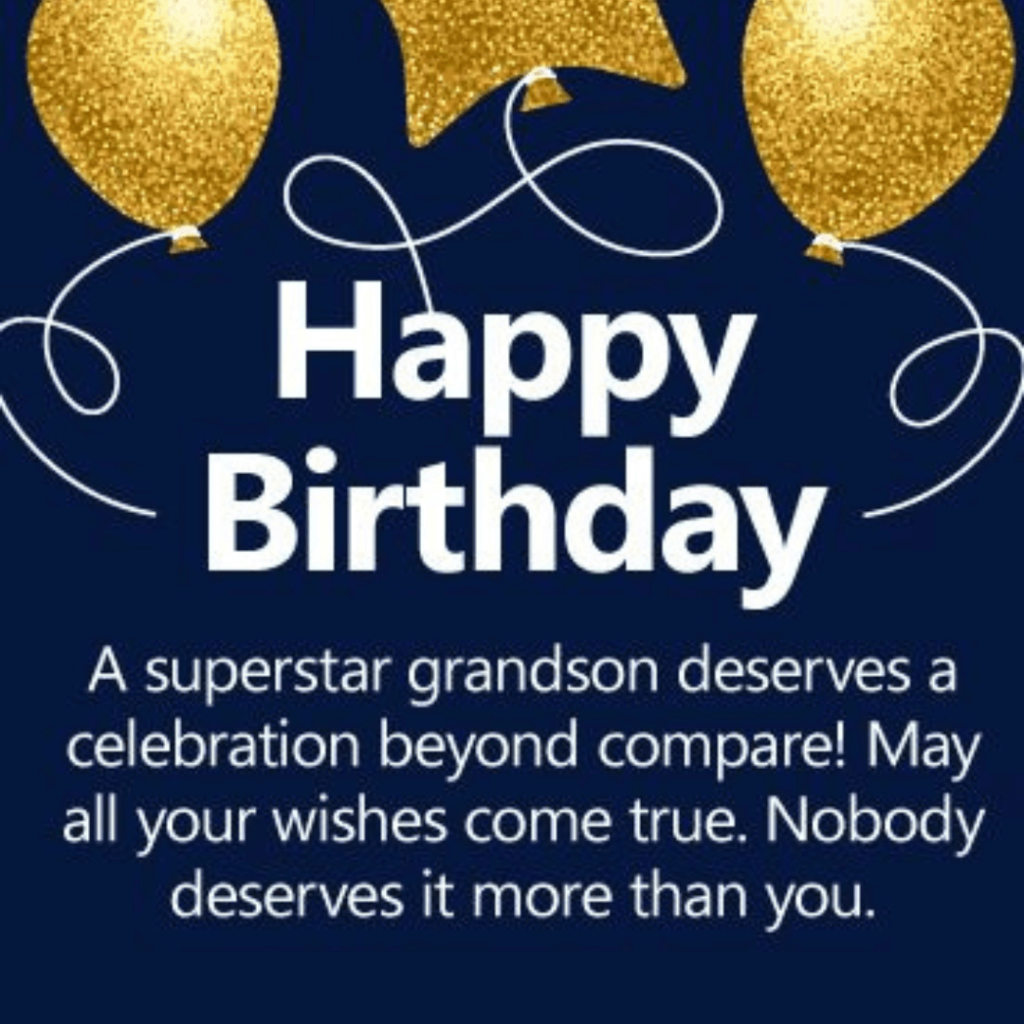 Happy Birthday Wishes For Grandson