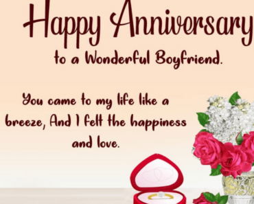 85+ Love Anniversary Wishes For Boyfriend – Messages, Quotes, Images, Cards and Status